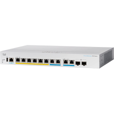 Cisco CBS350-8MGP-2X  | Switch Inteligente | 6 portas Gb Ethernet + 2 portas 2.5 Gb Ethernet PoE