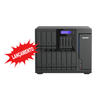Qnap TVS-AIh1688ATX | Storage NAS  com 12 baias 3.5" + 4 baias 2.5" U.2 NVMe | Intel Core Ultra | 2.5 e 10 Gb Ethernet | Computação IA