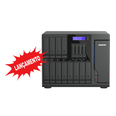 Qnap TVS-AIh1688ATX | Storage NAS  com 12 baias 3.5" + 4 baias 2.5" U.2 NVMe | Intel Core Ultra | 2.5 e 10 Gb Ethernet | Computação IA